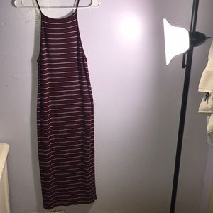 Forever 21 Medium Burgundy Maxi Dress
